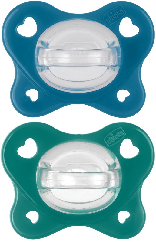 CHICCO DUAL SOFT SUCCHIETTO AZZURRO 16-36 MESI 2 PEZZI - Gruppofarmastore.it