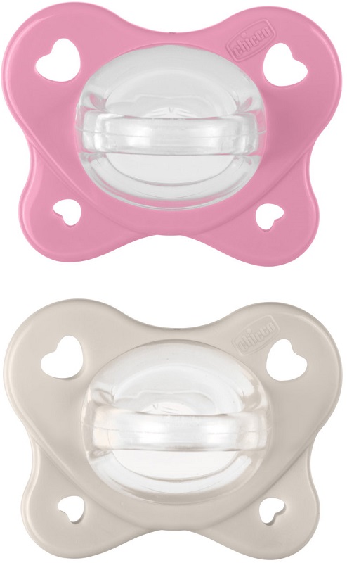 CHICCO DUAL SOFT SUCCHIETTO ROSA 6-16 MESI 2 PEZZI - Gruppofarmastore.it