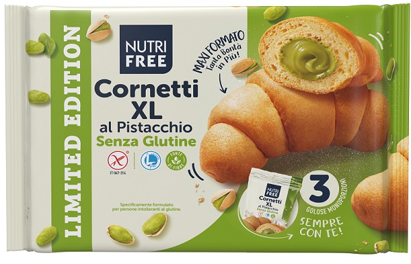 NUTRIFREE CORNETTI XL PISTACCHIO 3 PEZZI - Gruppofarmastore.it