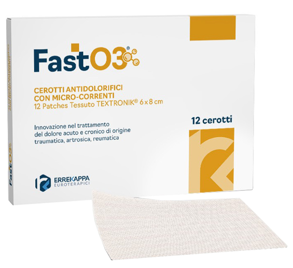 CEROTTI ANTIDOLORIFICI FASTO3 6X8CM 12 PEZZI - Gruppofarmastore.it