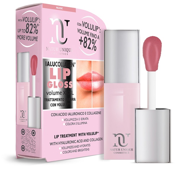 NATUR UNIQUE IALUCOLLAGEN LIP GLOSS VOLUME XXXL NUDE 8 ML - Gruppofarmastore.it