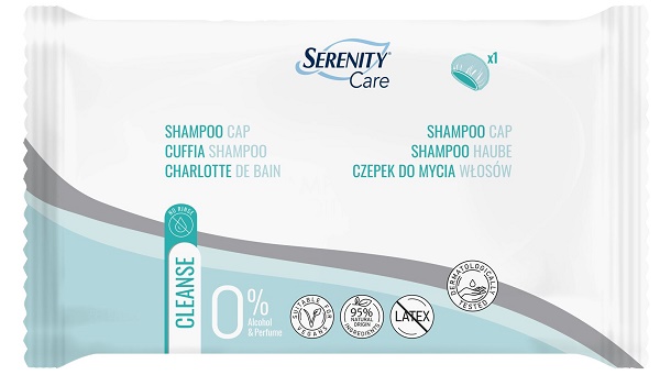 SERENITY CARE CUFFIA SHAMPOO CAPELLI ADATTA A PERSONE CON RIDOTTA MOBILITA' - Gruppofarmastore.it