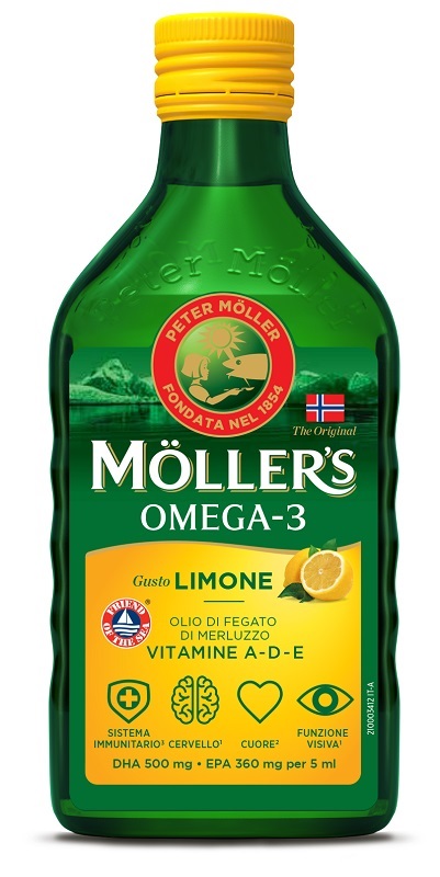 MOLLER'S OMEGA 3 OLIO LIMONE 250 ML - Gruppofarmastore.it