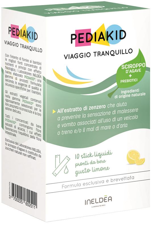 PEDIAKID VIAGGIO TRANQUILLO 10 STICK - Gruppofarmastore.it