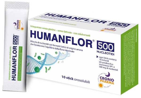 HUMANFLOR 500 NUCLEOTIDI 10 STICK OROSOLUBILI DA 1,5 G - Gruppofarmastore.it
