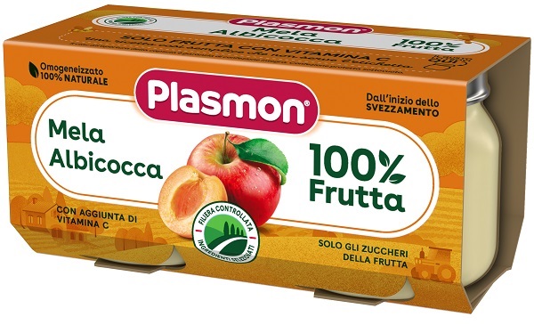 PLASMON OMOGENEIZZATO MELA ALBICOCCA 160 G - Gruppofarmastore.it