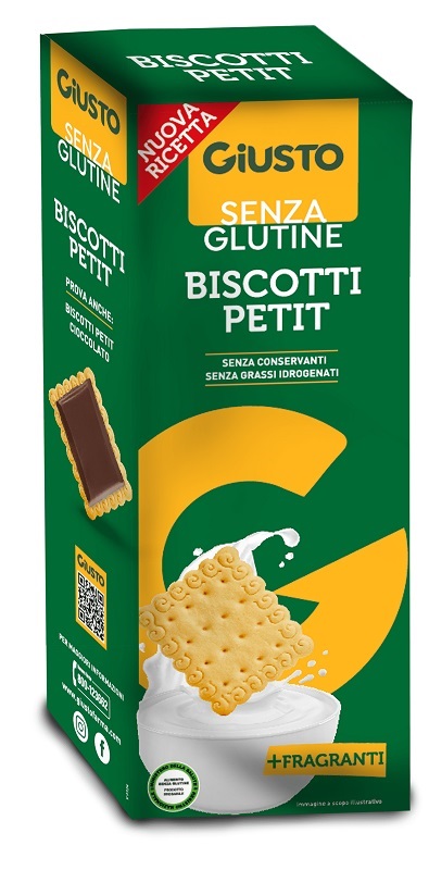 GIUSTO SENZA GLUTINE BISCOTTI PETIT 175 G - Gruppofarmastore.it