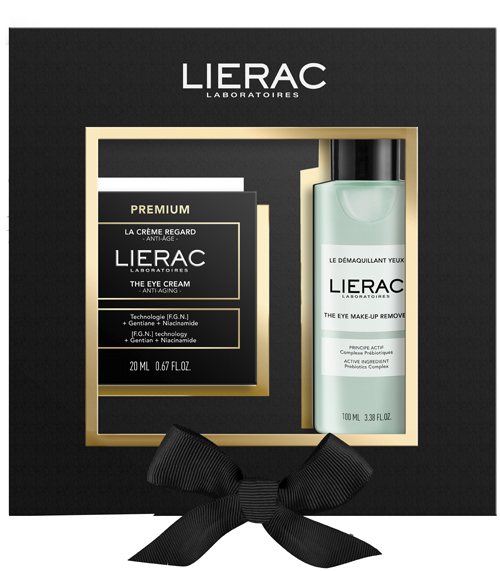 LIERAC SET NATALE PREMIUM CREMA OCCHI 20 ML + STRUCCANTE OCCHI 100 ML 2024 - Gruppofarmastore.it