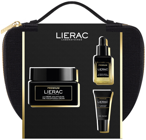 LIERAC TROUSSE NATALE PREMIUM VOLUPTUEUSE 50 ML + MINI SIERO 13 ML + MINI CONTORNO OCCHI 5 ML 2024 - Gruppofarmastore.it