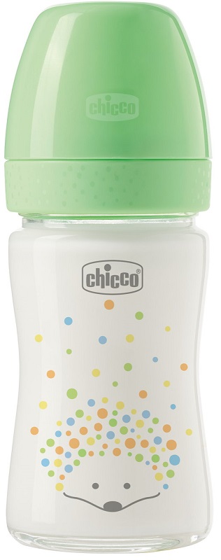 CHICCO BIBERON PERFECT GLASS UNISEX SILICONE DA 150 ML - Gruppofarmastore.it
