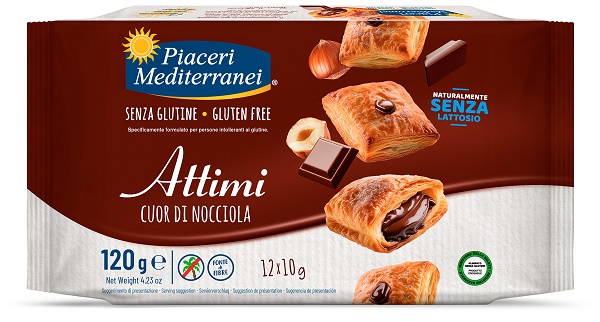 PIACERI MEDITERRANEI ATTIMI CUOR DI NOCCIOLA 120 G - Gruppofarmastore.it