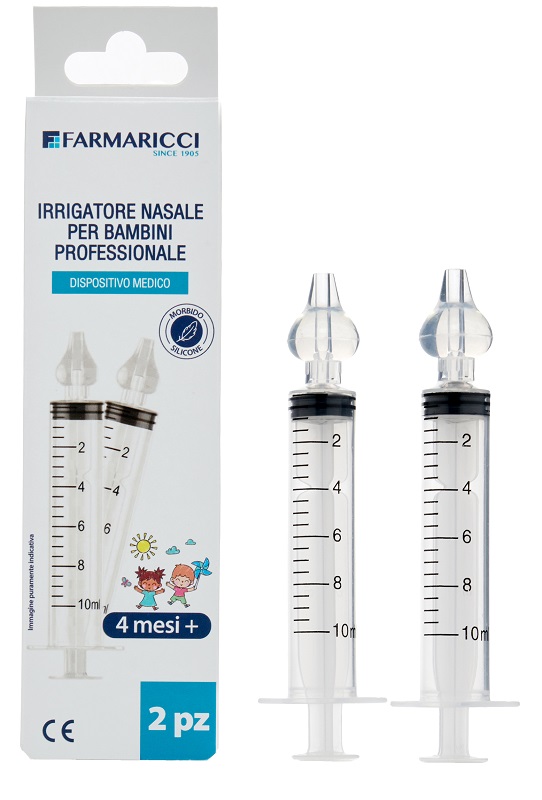 IRRIGATORE NASALE BAMBINI FARMARICCI 2 PEZZI - Gruppofarmastore.it