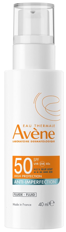EAU THERMALE AVENE SOLARE FLUIDO ANTI-IMPERFEZIONI SPF50 40 ML - Gruppofarmastore.it