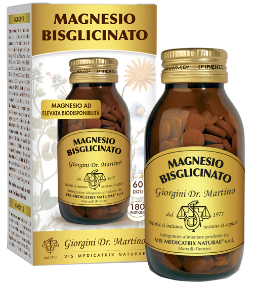 MAGNESIO BISGLICINATO 180 PASTIGLIE - Gruppofarmastore.it