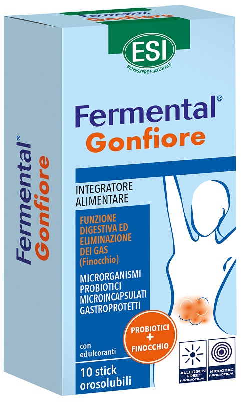 ESI FERMENTAL GONFIORE 10 STICK OROSOLUBILI - Gruppofarmastore.it