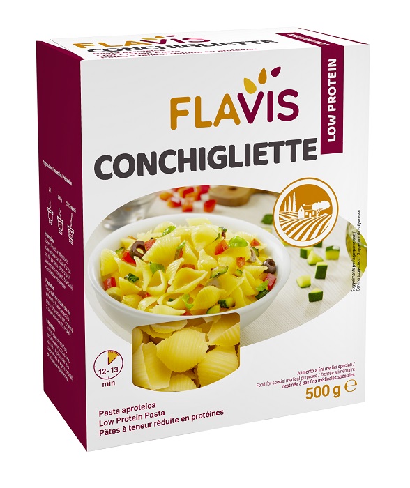 FLAVIS CONCHIGLIETTE APROTEICHE 500 G - Gruppofarmastore.it