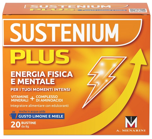 SUSTENIUM PLUS LIMONE E MIELE 20 BUSTINE DA 8 G - Gruppofarmastore.it
