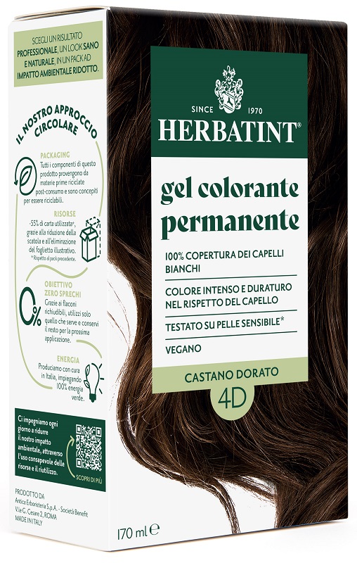 HERBATINT 4D CASTANO DORATO 170 ML - Gruppofarmastore.it