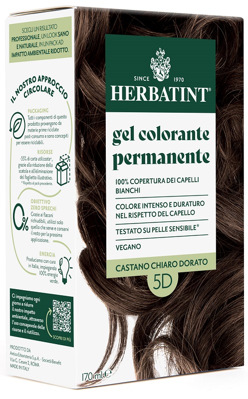 HERBATINT 5D CASTANO CHIARO DORATO 170 ML - Gruppofarmastore.it
