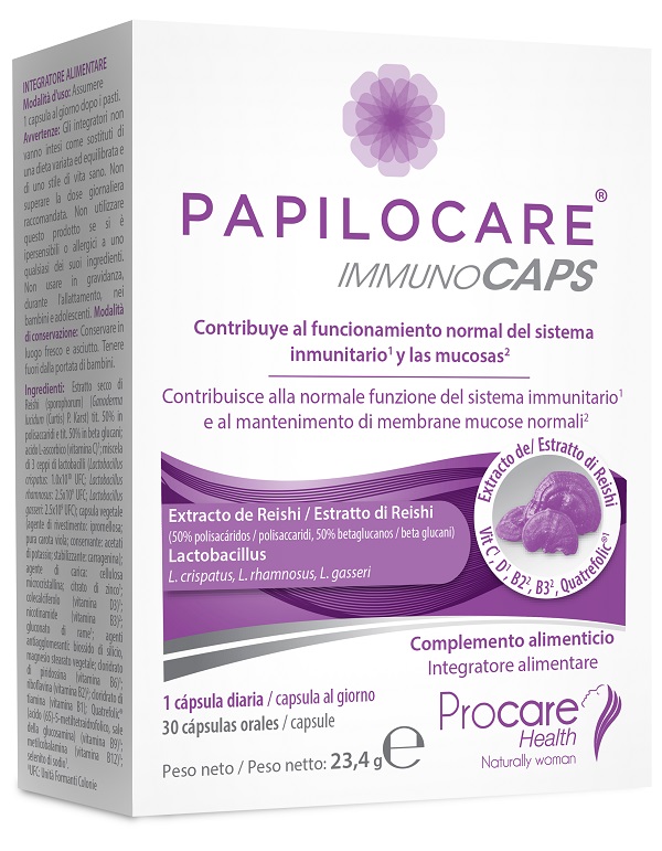 PAPILOCARE IMMUNOCAPS 30 CAPSULE - Gruppofarmastore.it