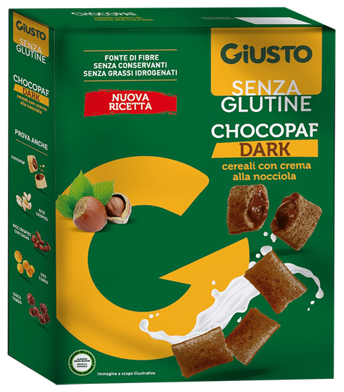 GIUSTO SENZA GLUTINE CHOCOPAF DARK 250 G - Gruppofarmastore.it