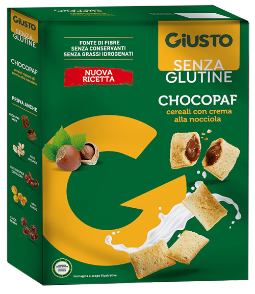 GIUSTO SENZA GLUTINE CHOCOPAF 250 G - Gruppofarmastore.it