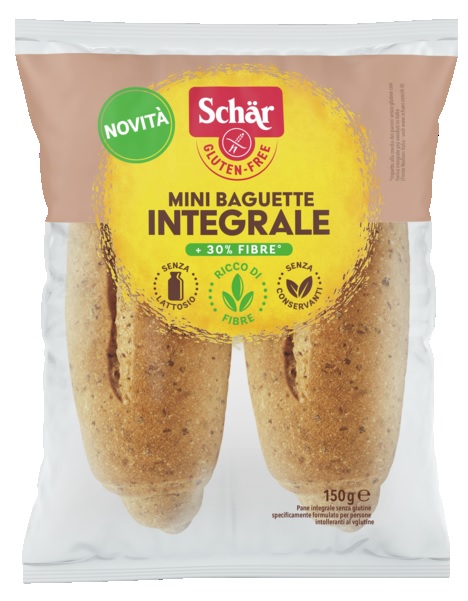 SCHAR MINI BAGUETTE INTEGRALE 4 PEZZI X 37,5 G - Gruppofarmastore.it