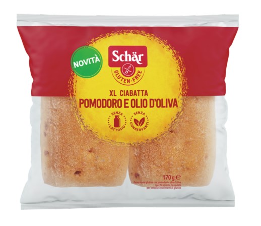 SCHAR XL CIABATTA POMODORI E OLIO D'OLIVA 2 PEZZI X 85 G - Gruppofarmastore.it
