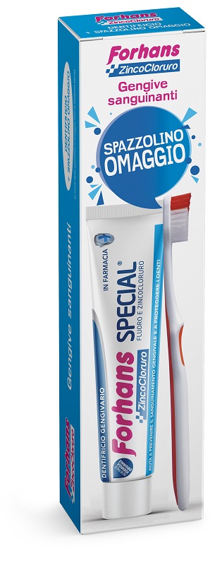 FORHANS DENTIFRICIO SPECIAL + SPAZZOLINO - Gruppofarmastore.it