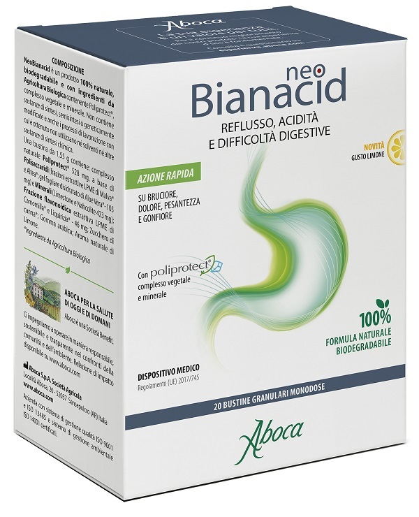 NEOBIANACID 20 BUSTINE LIMONE - Gruppofarmastore.it