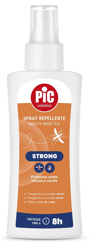 PIC SOLUTION SPRAY REPELLENTE MULTI-INSETTO STRONG 100 ML - Gruppofarmastore.it