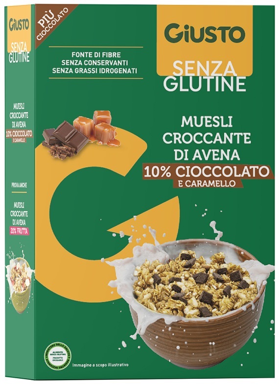 GIUSTO SENZA GLUTINE MUESLI AVENA CIOCCOLATO 275 G - Gruppofarmastore.it