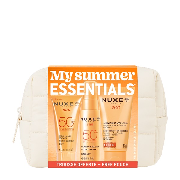 NUXE TROUSSE MY SUMMER ESSENTIAL 2026 1 FACE CREAM SPF50+ 30 ML + 1 SPRAY SPF50 50 ML + 1 AFTER SUN LOTION 50 ML - Gruppofarmastore.it