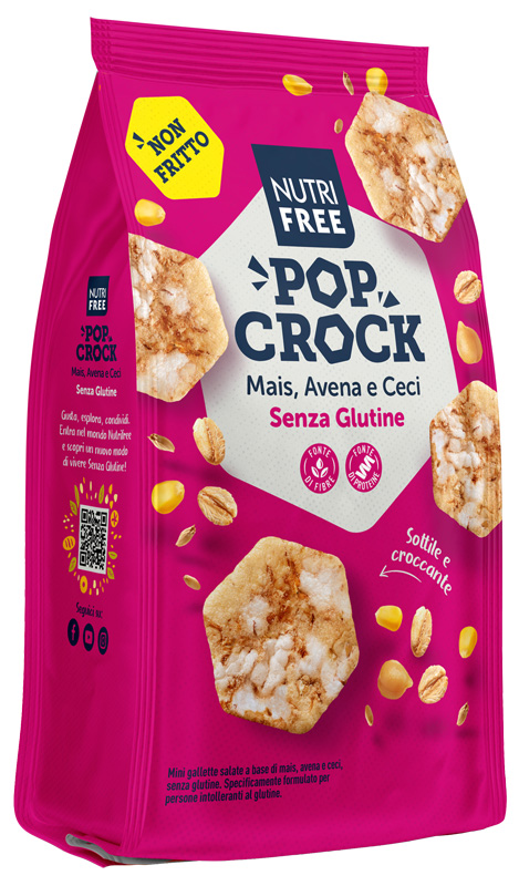 NUTRIFREE POP CROCK MAIS AVENA E CECI 60 G - Gruppofarmastore.it