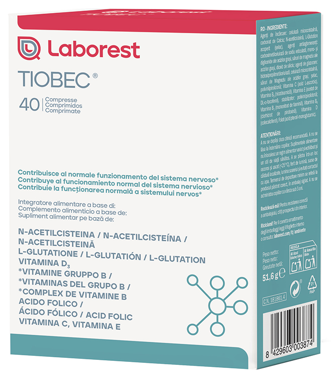 TIOBEC 40 COMPRESSE NUOVA FORMULAZIONE SENZA GLUTINE SENZA LATTOSIO - Gruppofarmastore.it