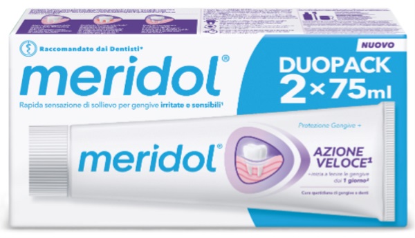 MERIDOL DENTIFRICIO AZIONE VELOCE 75 ML BITUBO - Gruppofarmastore.it