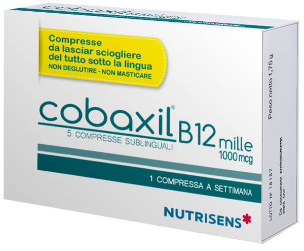 COBAXIL B12 MILLE 5 COMPRESSE SUBLINGUALI DA 0,35 G SENZA GLUTINE - Gruppofarmastore.it