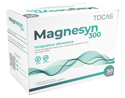MAGNESYN 300 30 BUSTINE 6 G CON EDULCORANTE SENZA GLUTINE SENZA ZUCCHERO - Gruppofarmastore.it