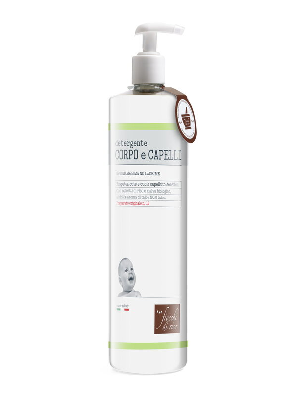 FIOCCHI DI RISO DETERGENTE CORPO E CAPELLI TALCO 750 ML - Gruppofarmastore.it