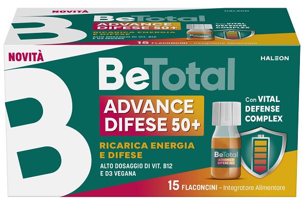BETOTAL ADVANCE DIFESE 50+ 15 FLACONCINI DA 7 ML AROMA NATURALE ARANCIA CON EDULCORANTI SENZA ZUCCHERI SENZA GLUTINE NATURALMENTE PRIVO DI LATTOSIO - Gruppofarmastore.it