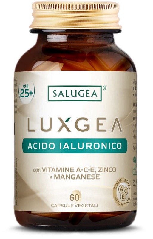 LUXGEA ACIDO IALURONICO SALUGEA 60 CAPSULE VEGETALI SENZA GLUTINE SENZA LATTOSIO - Gruppofarmastore.it