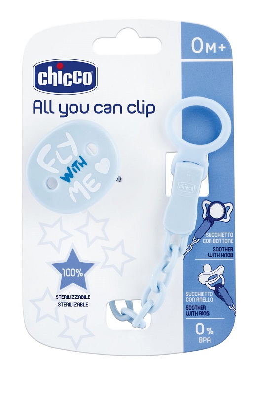 CHICCO CLIP UNIVERSALE BLU - Gruppofarmastore.it