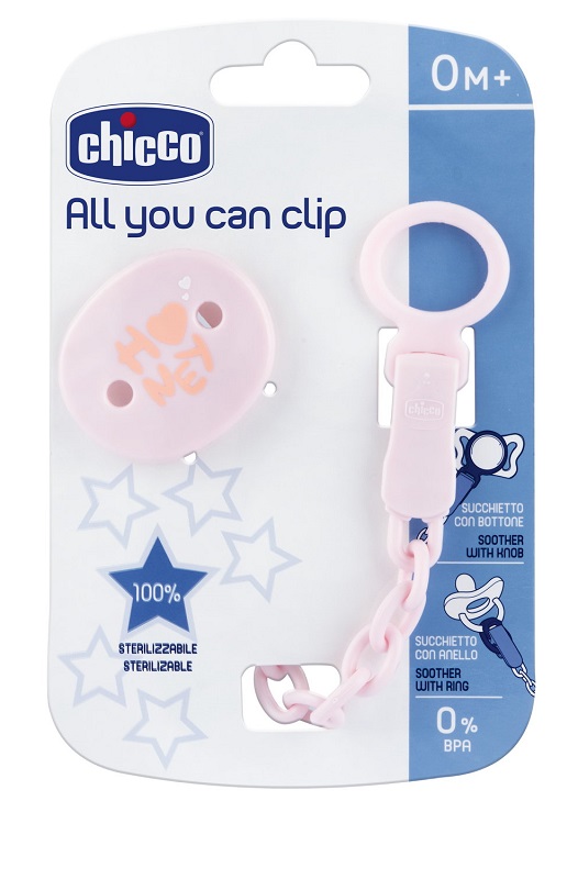 CHICCO CLIP UNIVERSALE ROSA - Gruppofarmastore.it