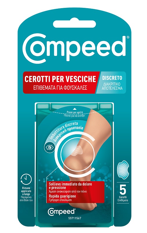 CEROTTO COMPEED VESCICHE DISCRETO 5 PEZZI - Gruppofarmastore.it