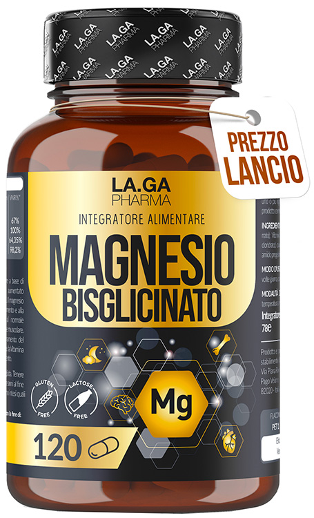 LAGA PHARMA MAGNESIO BISGLICINATO 120 CAPSULE - Gruppofarmastore.it