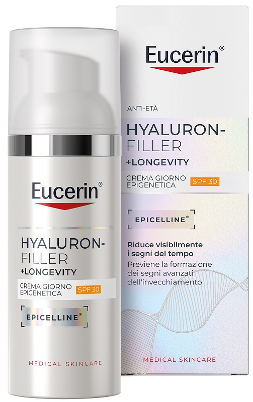 EUCERIN HYALURON FILLER +LONGEVITY CREMA GIORNO EPIGENETICA SPF30 50 ML - Gruppofarmastore.it