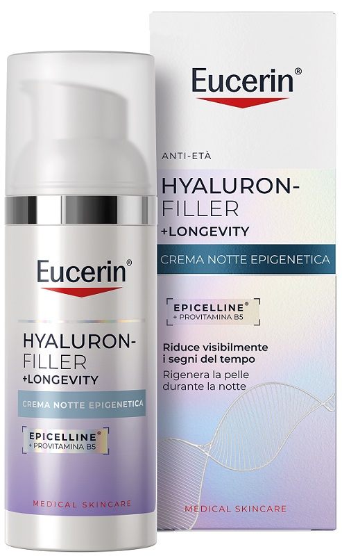 EUCERIN HYALURON FILLER +LONGEVITY CREMA NOTTE EPIGENETICA 50 ML - Gruppofarmastore.it