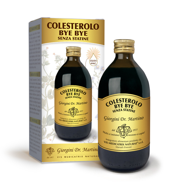 COLESTEROLO BYE BYE SENZA STATINE LIQUIDO ANALCOLICO 500 ML - Gruppofarmastore.it