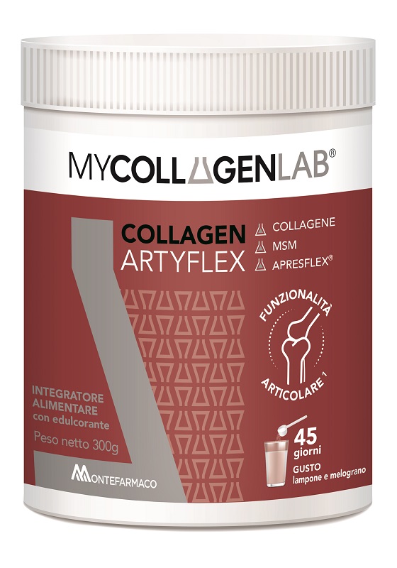 MYCOLLAGENLAB COLLAGEN ARTYFLEX 300 G LAMPONE E MELOGRANO CON EDULCORANTE - Gruppofarmastore.it