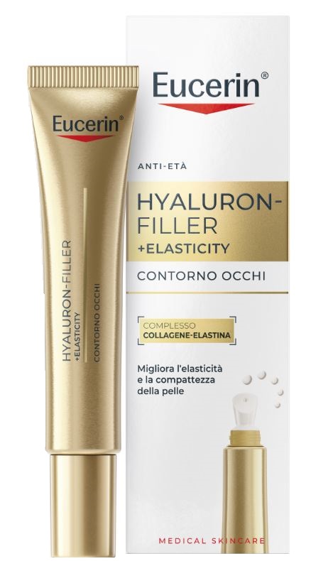 EUCERIN HYALURON FILLER+ ELASTICITY CONTORNO OCCHI SPF15 15 ML - Gruppofarmastore.it